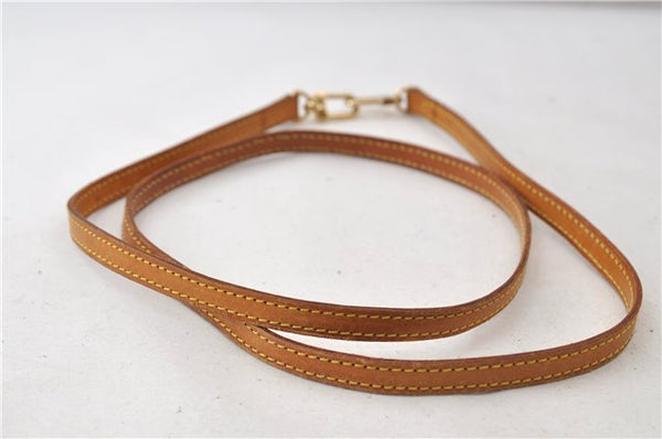 Authentic Louis Vuitton Leather Shoulder Strap Beige 47.2" LV 0176E