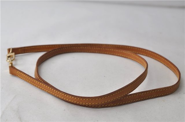 Authentic Louis Vuitton Leather Shoulder Strap Beige 47.2