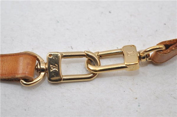 Authentic Louis Vuitton Leather Shoulder Strap Beige 47.2" LV 0176E