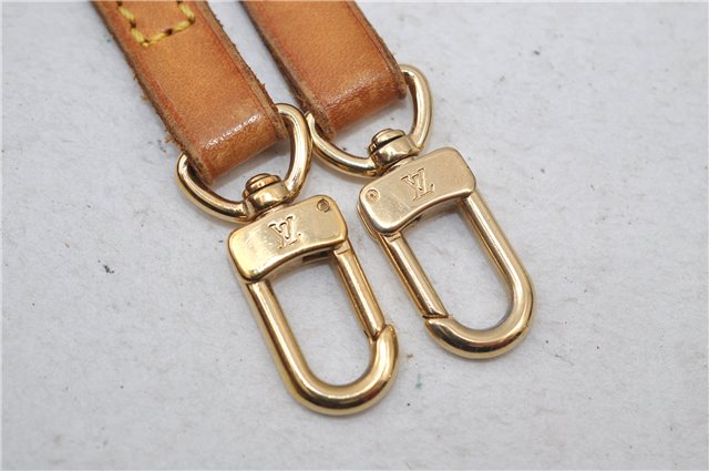 Authentic Louis Vuitton Leather Shoulder Strap Beige 47.2