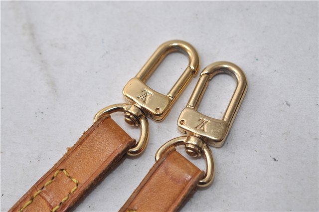 Authentic Louis Vuitton Leather Shoulder Strap Beige 47.2