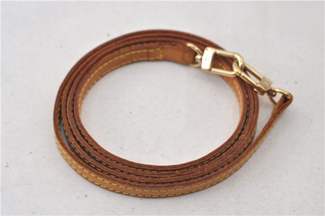 Authentic Louis Vuitton Leather Shoulder Strap Beige 47.2