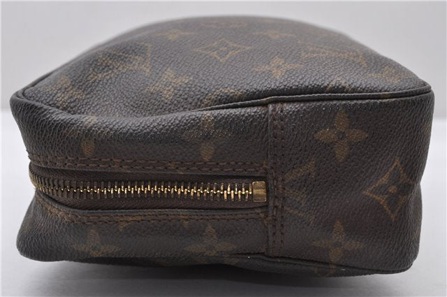 Auth Louis Vuitton Monogram Trousse Toilette 23 Clutch Hand Bag M47524 LV 0177D