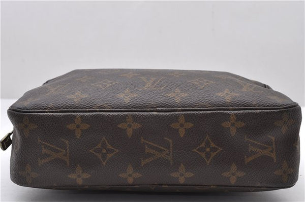 Auth Louis Vuitton Monogram Trousse Toilette 23 Clutch Hand Bag M47524 LV 0177D