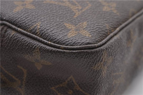 Auth Louis Vuitton Monogram Trousse Toilette 23 Clutch Hand Bag M47524 LV 0177D