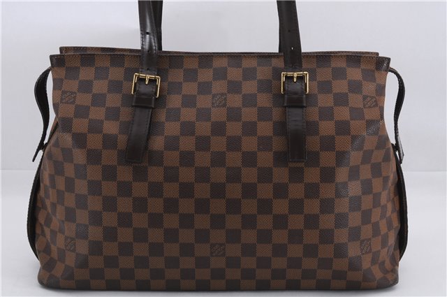 Authentic Louis Vuitton Damier Chelsea Shoulder Tote Bag N51119 LV 0177E