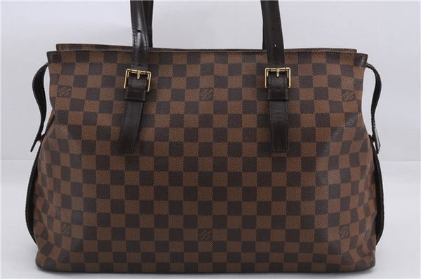 Authentic Louis Vuitton Damier Chelsea Shoulder Tote Bag N51119 LV 0177E