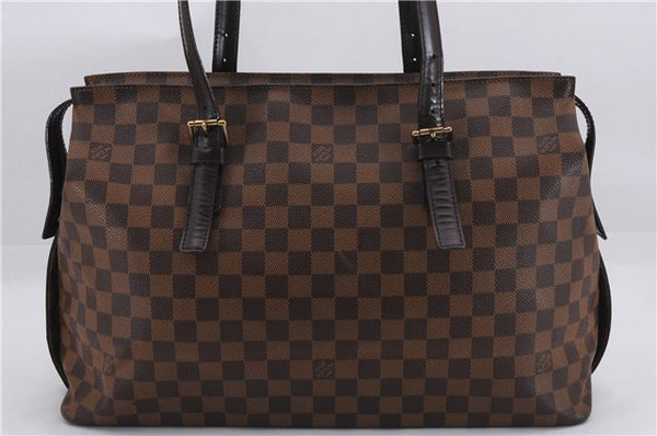Authentic Louis Vuitton Damier Chelsea Shoulder Tote Bag N51119 LV 0177E