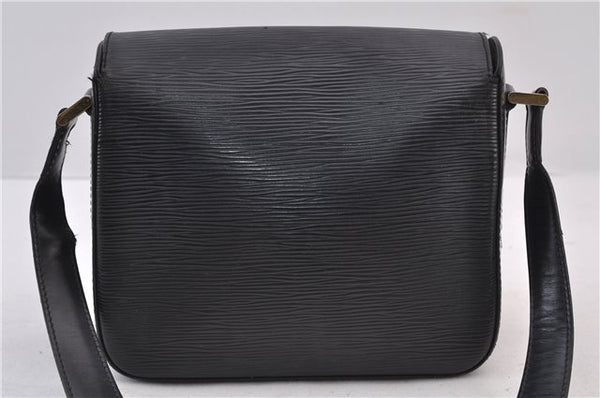 Authentic Louis Vuitton Epi Buci Shoulder Bag Purse Black M52202 LV 0179D