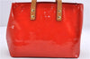 Authentic Louis Vuitton Vernis Reade PM Hand Bag Red M91088 LV 0180D