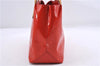 Authentic Louis Vuitton Vernis Reade PM Hand Bag Red M91088 LV 0180D