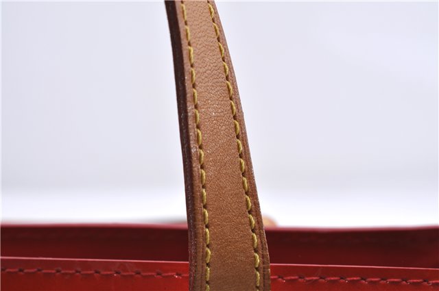 Authentic Louis Vuitton Vernis Reade PM Hand Bag Red M91088 LV 0180D