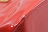 Authentic Louis Vuitton Vernis Reade PM Hand Bag Red M91088 LV 0180D