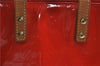 Authentic Louis Vuitton Vernis Reade PM Hand Bag Red M91088 LV 0180D