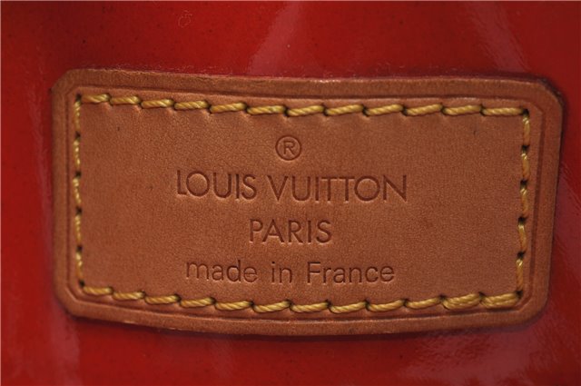 Authentic Louis Vuitton Vernis Reade PM Hand Bag Red M91088 LV 0180D