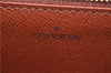 Authentic Louis Vuitton Epi Montaigne 23 Clutch Bag Brown M52663 LV 0183D