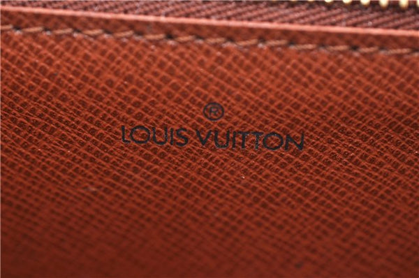 Authentic Louis Vuitton Epi Montaigne 23 Clutch Bag Brown M52663 LV 0183D