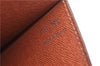 Authentic Louis Vuitton Epi Montaigne 23 Clutch Bag Brown M52663 LV 0183D