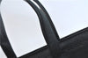 Authentic Salvatore Ferragamo Vara Ribbon Leather 2Way Hand Bag Black SF 0186F