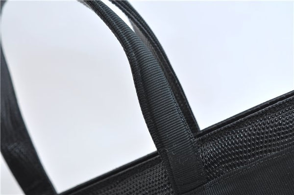 Authentic Salvatore Ferragamo Vara Ribbon Leather 2Way Hand Bag Black SF 0186F
