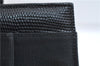 Authentic Salvatore Ferragamo Vara Ribbon Leather 2Way Hand Bag Black SF 0186F