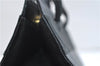 Authentic Salvatore Ferragamo Vara Ribbon Leather 2Way Hand Bag Black SF 0186F