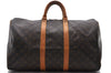 Authentic Louis Vuitton Monogram Keepall 45 Boston Bag M41428 LV 0187D