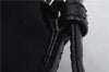 Authentic FENDI Jersey Leather Shoulder Hand Bag Purse Black 0189D