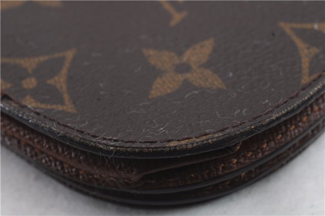 Authentic Louis Vuitton Monogram Porte Monnaie Gousset Coin Case M61970 LV 0191D