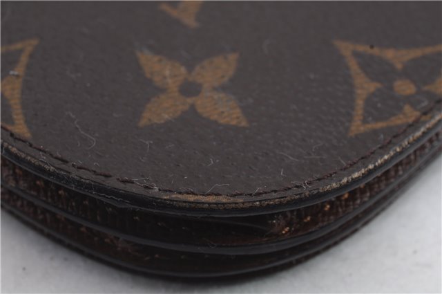 Authentic Louis Vuitton Monogram Porte Monnaie Gousset Coin Case M61970 LV 0191D