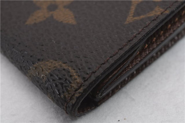 Authentic Louis Vuitton Monogram Porte Monnaie Gousset Coin Case M61970 LV 0191D