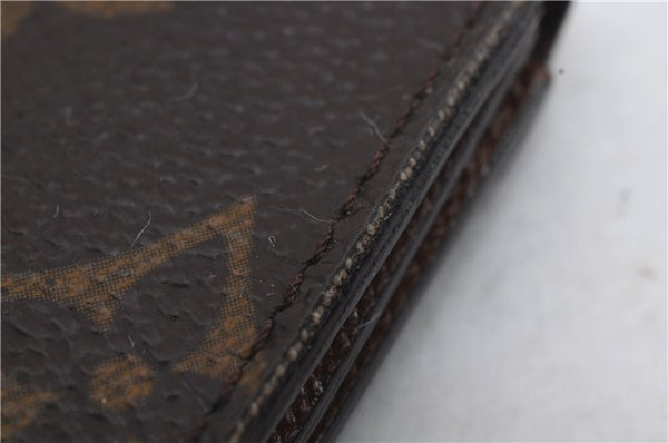 Authentic Louis Vuitton Monogram Porte Monnaie Gousset Coin Case M61970 LV 0191D