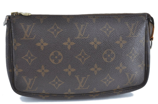 Authentic Louis Vuitton Monogram Pochette Accessoires Pouch M51980 LV 0192B