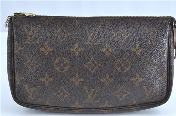 Authentic Louis Vuitton Monogram Pochette Accessoires Pouch M51980 LV 0192B