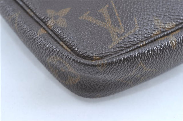 Authentic Louis Vuitton Monogram Pochette Accessoires Pouch M51980 LV 0192B