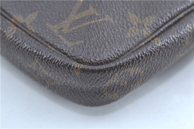 Authentic Louis Vuitton Monogram Pochette Accessoires Pouch M51980 LV 0192B