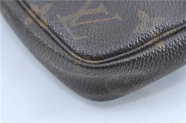 Authentic Louis Vuitton Monogram Pochette Accessoires Pouch M51980 LV 0192B