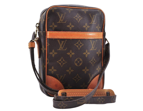 Authentic Louis Vuitton Monogram Danube Shoulder Cross Body Bag M45266 LV 0193E