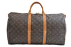 Authentic Louis Vuitton Monogram Keepall Bandouliere 50 M41416 Boston Bag 0193F