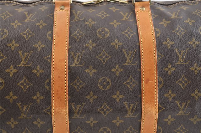 Authentic Louis Vuitton Monogram Keepall Bandouliere 50 M41416 Boston Bag 0193F