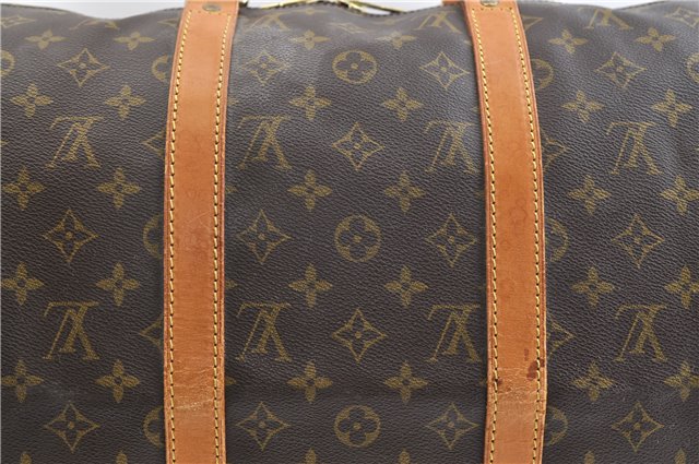 Authentic Louis Vuitton Monogram Keepall Bandouliere 50 M41416 Boston Bag 0193F