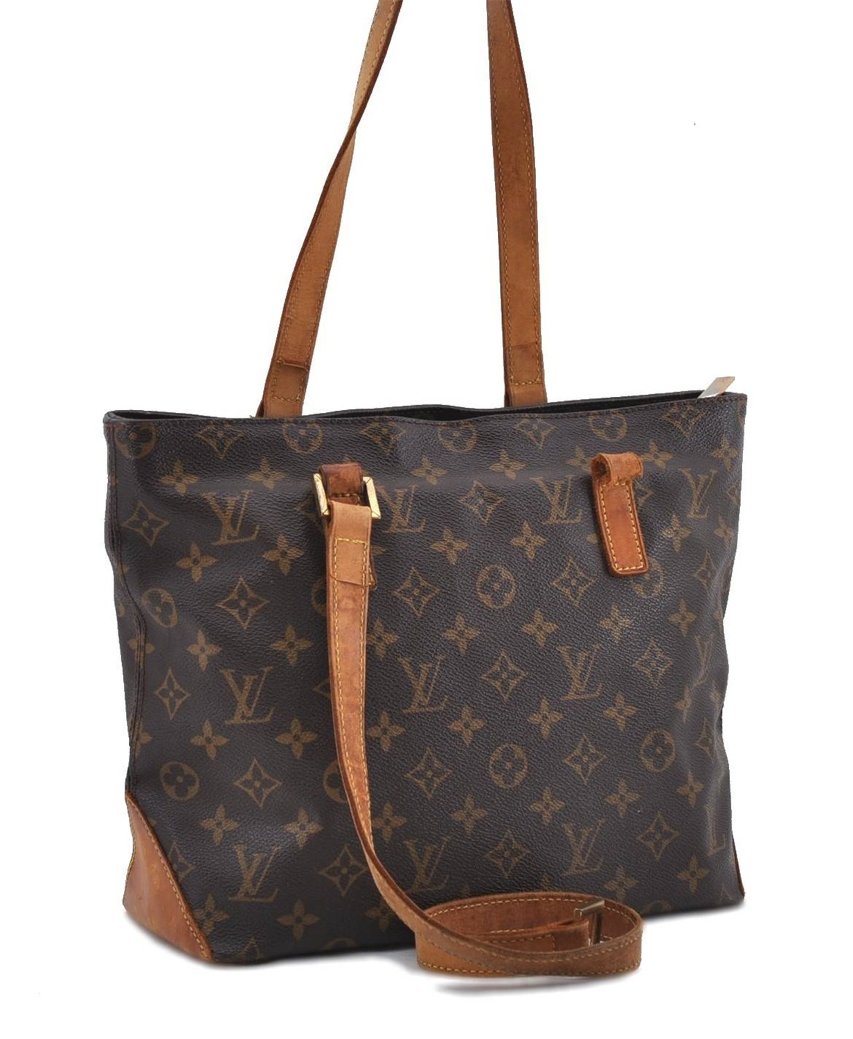 Authentic Louis Vuitton Monogram Cabas Piano Tote Bag M51148 LV Junk 0194D