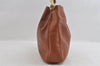 Authentic GUCCI Vintage Bamboo 2Way Shoulder Hand Bag Leather Brown Junk 0194I