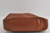 Authentic GUCCI Vintage Bamboo 2Way Shoulder Hand Bag Leather Brown Junk 0194I