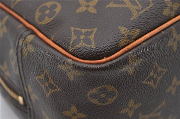 Authentic Louis Vuitton Monogram Deauville Hand Bag Purse M47270 LV 0195F