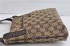 Authentic GUCCI Shoulder Cross Body Bag GG Canvas Leather 122793 Brown 0196D