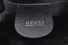 Authentic GUCCI Vintage Bamboo 2Way Shoulder Tote Bag Leather Black Junk 0198I