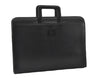 Authentic Burberrys Vintage Leather Briefcase Business Bag Black 0199G