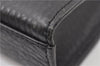 Authentic Burberrys Vintage Leather Briefcase Business Bag Black 0199G