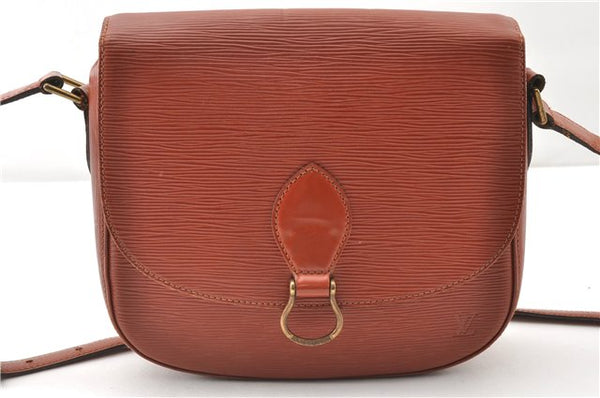 Authentic Louis Vuitton Epi Saint Cloud GM Shoulder Bag Brown LV 0200G